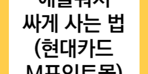 애플워치 싸게 사는 법 글자가 적힌 썸네일